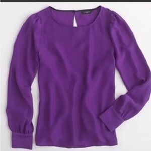 J. Crew Vibrant 💜 Purple 💜 Blouse - XS